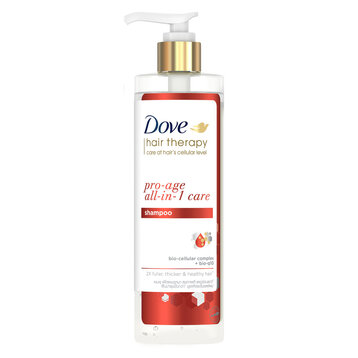 Dầu Gội Dove Tóc Phồng Dày & Ngăn Lão Hóa Hair Therapy Pro-Age All-In-1 Care Shampoo (380ml)